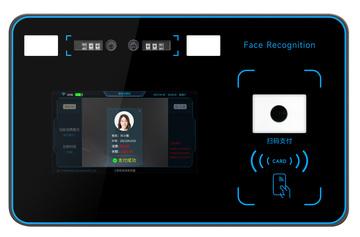雙五寸掛式人臉消費機
